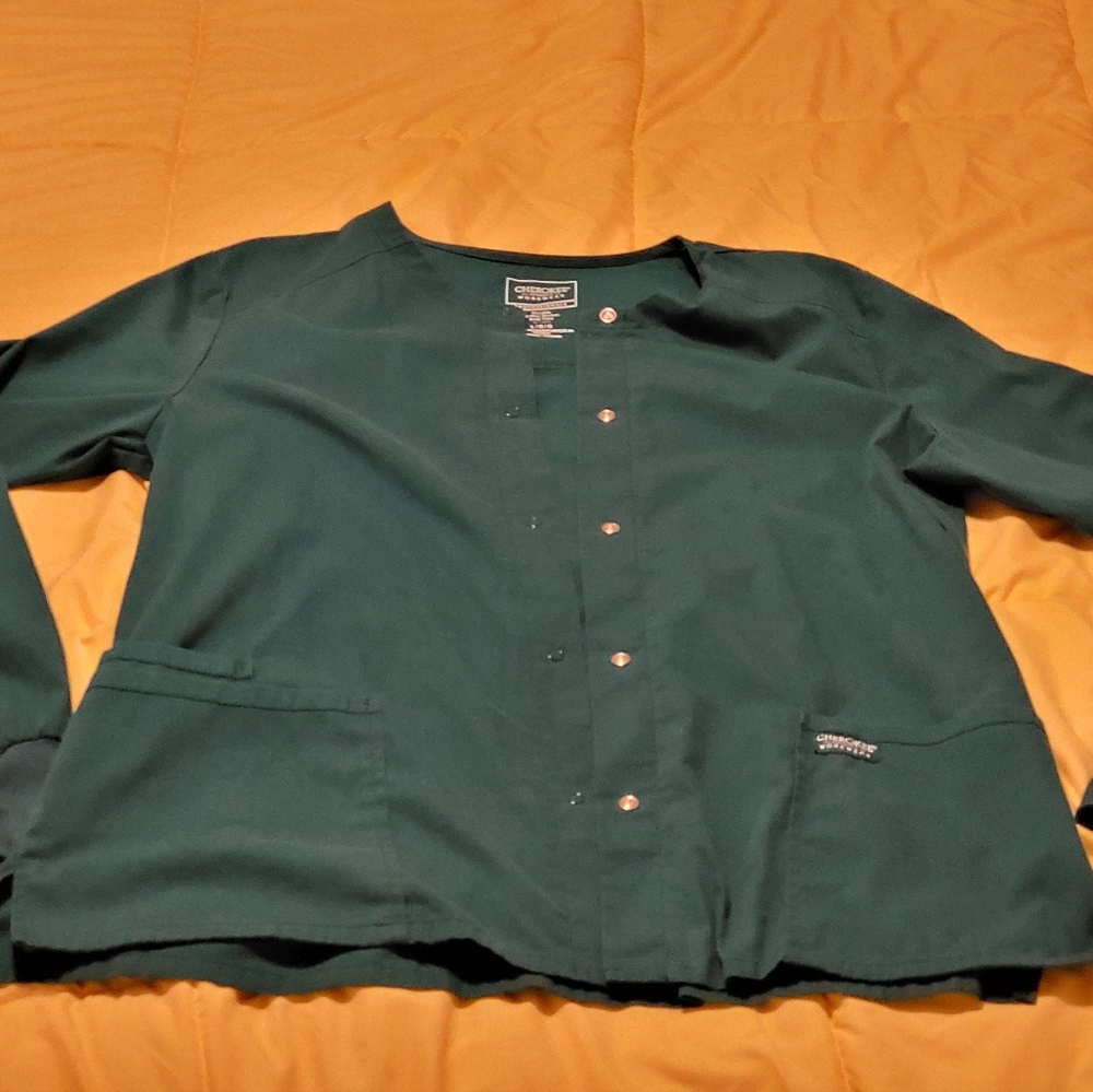 Womens Cherokee scrub jacket L